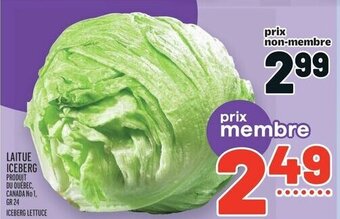 Metro LAITUE ICEBERG offer