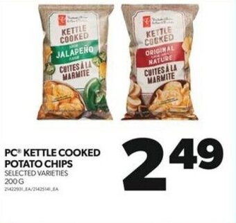 Real Canadian Superstore PC KETTLE COOKED POTATO CHIPS offer
