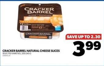 Real Canadian Superstore CRACKER BARREL NATURAL CHEESE SLICES offer