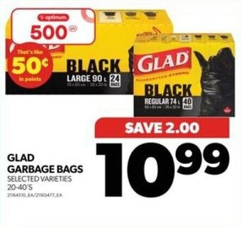 Real Canadian Superstore GLAD GARBAGE BAGS offer