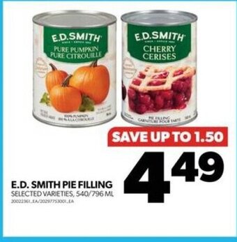 Real Canadian Superstore E.D. SMITH PIE FILLING offer