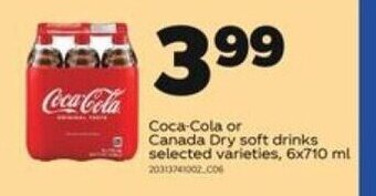 Real Canadian Superstore Coca-Cola or Canada Dry soft drinks offer