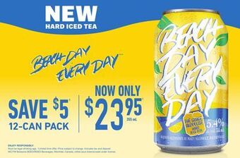 The Beer Store Beach day every day 12-can pack offer