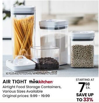Stokes Air tight airtight food storage containers offer