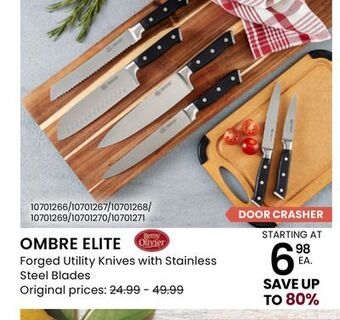 Stokes Ombre elite forged utility knives with stainless steel blades offer