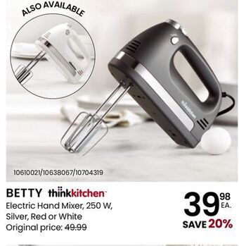 Stokes Betty electric hand mixer offer