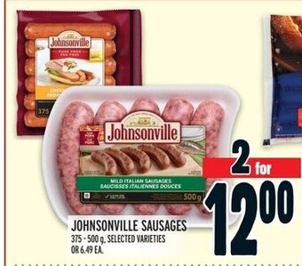 Metro JOHNSONVILLE SAUSAGES 375-500 g offer