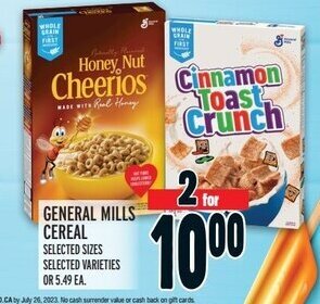 Metro GENERAL MILLS CEREAL offer