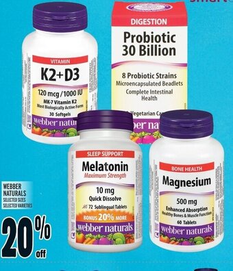Metro WEBBER NATURALS offer