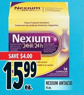 Metro NEXIUM ANTACID 14 un. offer