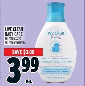 Metro LIVE CLEAN BABY CARE offer