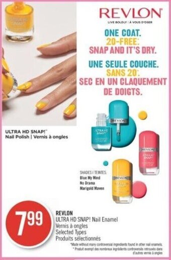 Shoppers Drug Mart REVLON ULTRA HD SNAP! Nail Enamel offer