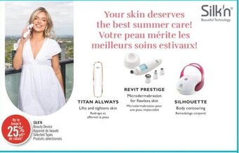 Shoppers Drug Mart SILK'N Beauty Device offer