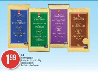 Shoppers Drug Mart PC Chocolate Bar 100g offer