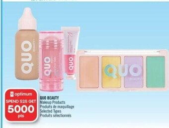 Shoppers Drug Mart QUO BEAUTY Makeup Products offer