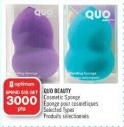Shoppers Drug Mart QUO BEAUTY Cosmetic Sponge offer