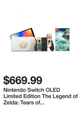 TSC Stores Nintendo switch oled limited edition the legend of zelda: tears of the kingdom bundle offer