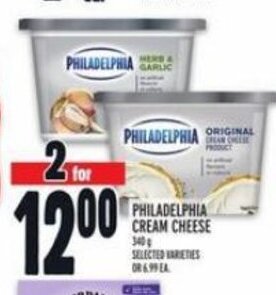 Metro PHILADELPHIA CREAM CHEESE offer