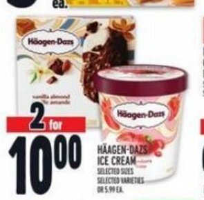 Metro HAAGEN-DAZS ICE CREAM offer