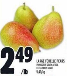Metro LARGE FORELLE PEARS offer