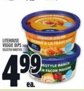 Metro LITEHOUSE VEGGIE DIPS offer