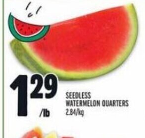Metro SEEDLESS WATERMELON QUARTERS offer
