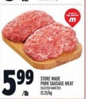 Metro STORE MADE PORK SAUSAGE MEAT offer