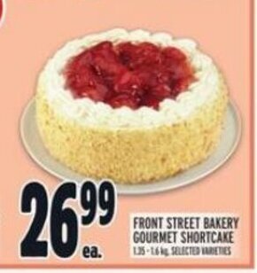 Metro FRONT STREET BAKERY GOURMET SHORTCAKE offer