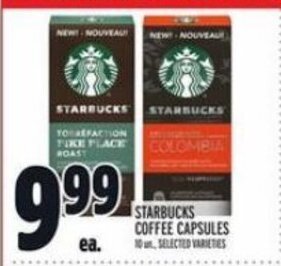 Metro STARBUCKS COFFEE CAPSULES offer