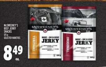 Metro McSWEENEY'S BEEF JERKY SNACKS offer