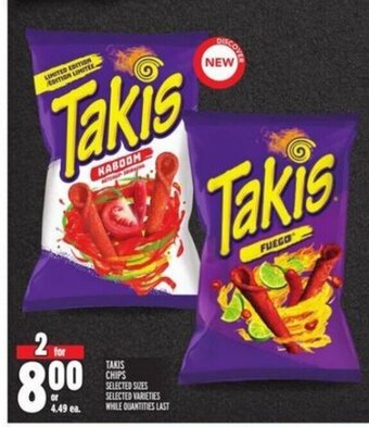 Metro TAKIS CHIPS offer