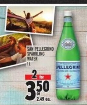 Metro SAN PELLEGRINO SPARKLING WATER offer