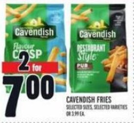 Metro CAVENDISH FRIES offer