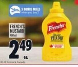 Metro FRENCH'S MUSTARD offer