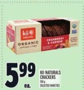 Metro KII NATURALS CRACKERS offer