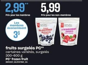 Provigo fruits surgelés PC offer