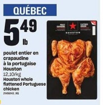 Provigo poulet entier en crapaudine à la portugaise Houston offer