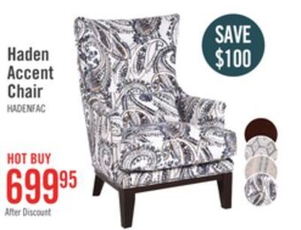 The Brick Haden fabric accent chair - paisley offer
