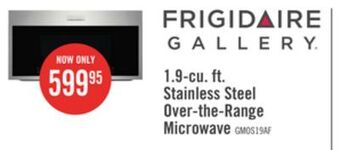 The Brick Frigidaire gallery 1.9 cu. ft. over-the-range microwave with sensor cook - gmos1964af offer