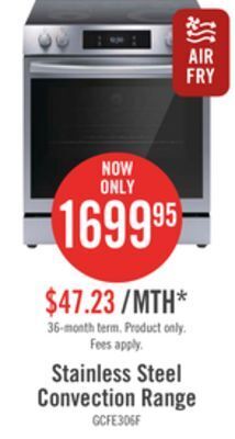The Brick Frigidaire gallery 6.2 cu. ft. electric range with total convection - gcfe306cbf offer