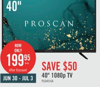 The Brick Proscan 40 led full hd tv offer