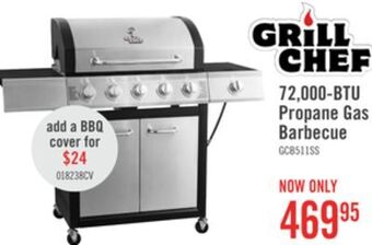 The Brick Grill chef 72,000 btu propane gas barbecue - gcb511ssp offer