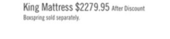 The Brick Stearns & foster founders collection crystal palace pillowtop king mattress offer
