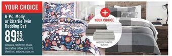 The Brick Molly 3-piece twin comforter set offer