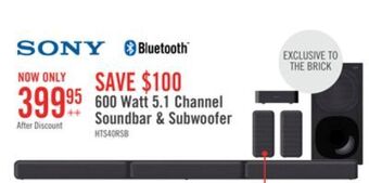 The Brick Sony 5.1-channel 600 w home cinema package - 4a5573 offer