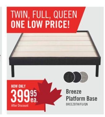 The Brick Breeze twin platform base - dark grey offer