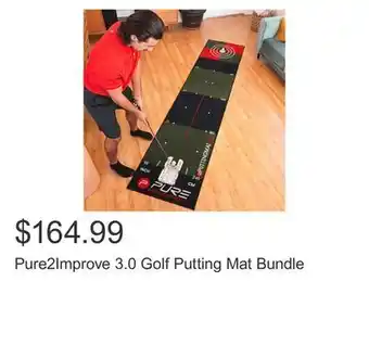 Costco Pure2improve 3.0 golf putting mat bundle offer