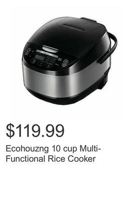 Costco Ecohouzng 10 cup multi-functional rice cooker offer