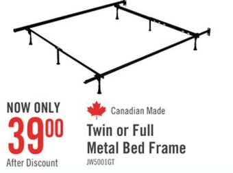 The Brick Twin/full metal glider bed frame offer