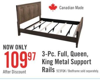 The Brick Deluxe full/queen/king metal support rails - set of 3 offer